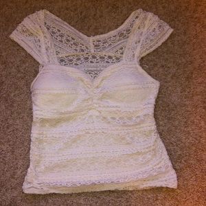 White lace top
